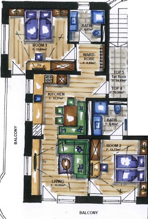 A Casa Aquamarin Appartement *
